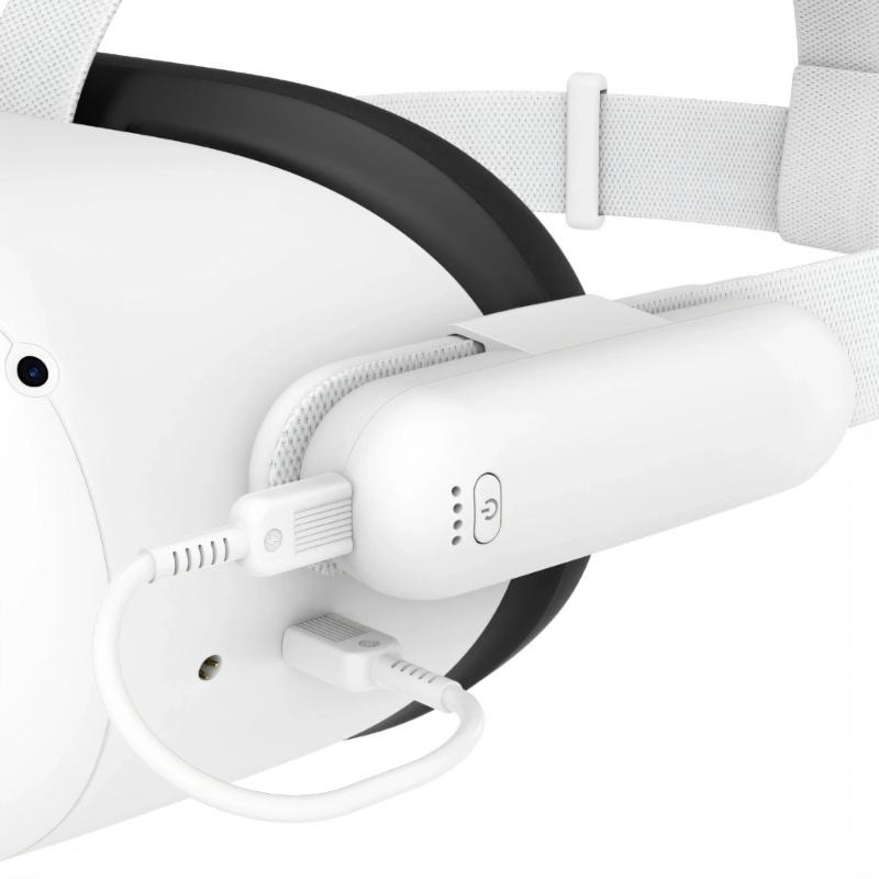 Universal VR Battery Pack with Cable for VR Headsets Plugs Play Charging and 2 3 Times Longer Runtime