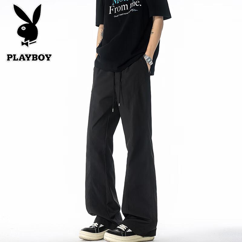 PLAYBOY Men's Casual Straight-Leg Trousers