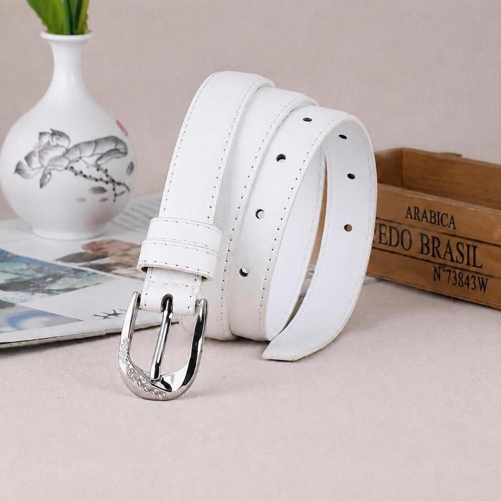 Alloy Buckle Faux Leather Belt Versatile Women Waist Belt Adjustable Waist Belt  For Women Ladies