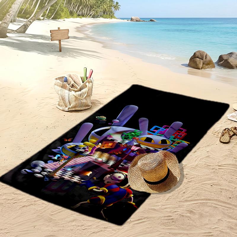 The Amazing Digital Circus Beach Towel, Soft Absorbent Quick‑Dry Towel for Beach Pool Swimming Travel Home