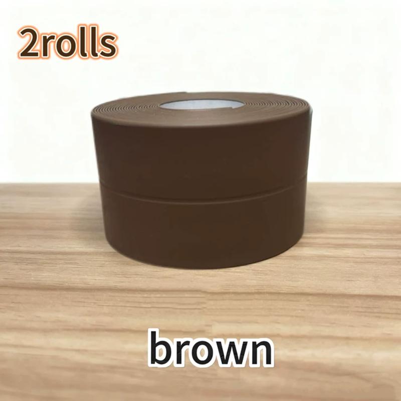 1-3 Rolls Waterproof and Mold Proof Toilet Sealing Strip, Kitchen Bathroom Self-adhesive Sealing Tape, Bathroom Waterproof Tape