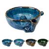 Fruit Cleaner Berry Bowl with Drainage Holes Fruit Rinse Bowl Rustic Style Fruit Wash Basket for Kitchen Countertop