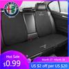 For Car Seat Blcak Cushion Breathable Protector Pad Auto Interior For Alfa Romeo 4C 159 166 Spider Giulia Giulietta 1