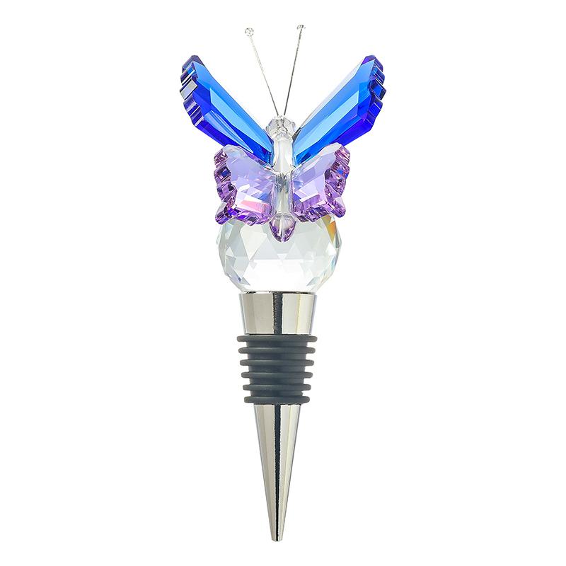 

1 шт. Герметичная пробка для бутылки, бытовая пробка для вечеринки в виде бабочки, пробка для бутылки, барный кристалл, фестивали, несколько вариантов в наличии синий/фиолетовый