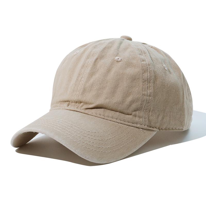 1 Stück gewaschene Baumwolle Sommer Baseballkappe Sport Herren/Damen Verstellbare Sonnenhüte Erwachsene Einfarbig