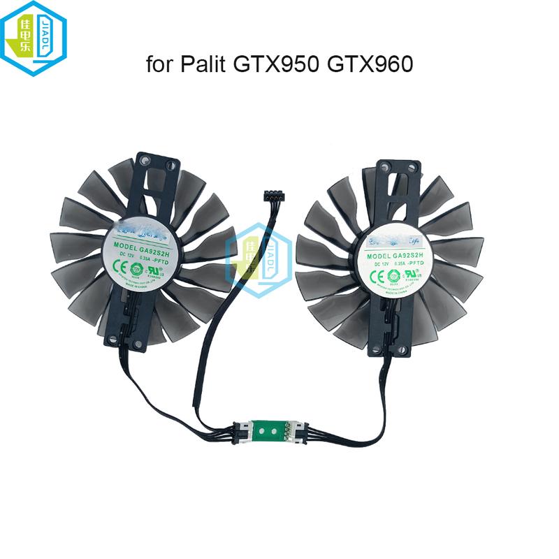 12V GA92S2H PFTD VGA Cooler Fan Radiator for Palit GeForce GTX950 GTX960 GTX1060 GTX 970 960 1060 Graphics Cards Cooling Fans
