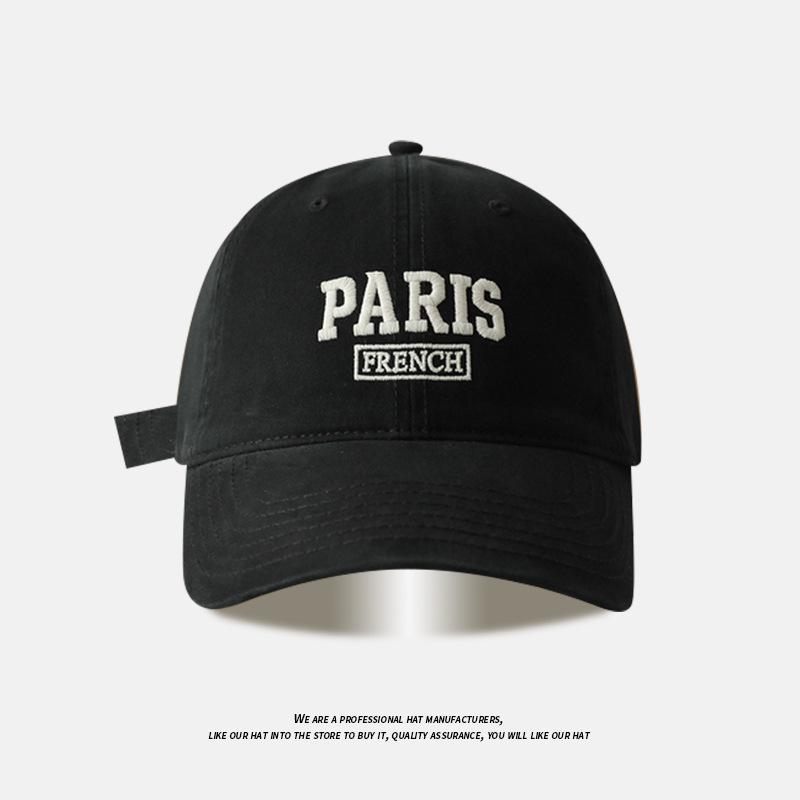Paris Alphabet Baseball Cap Women S Face Small Simple Sports Hat Women S Outdoor Versatile Men S Cap