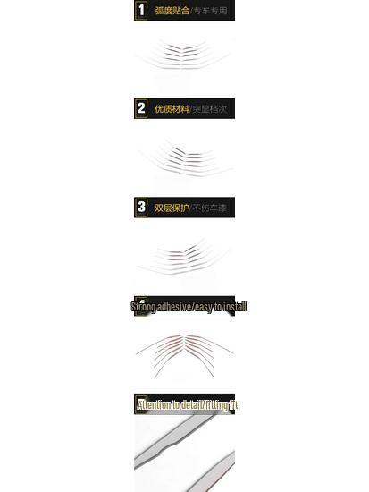 21 Crown Highlander Front Grille Trim & Lip Protector - Anti-Scratch Bright Strip