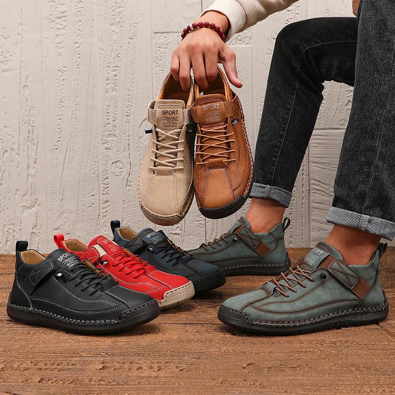 Fashion Brand Men's Flat Bottomed Outdoor Sports Lightweight Loafers Soft Sole Breathable New Casual Walking High-quality Driving Shoes