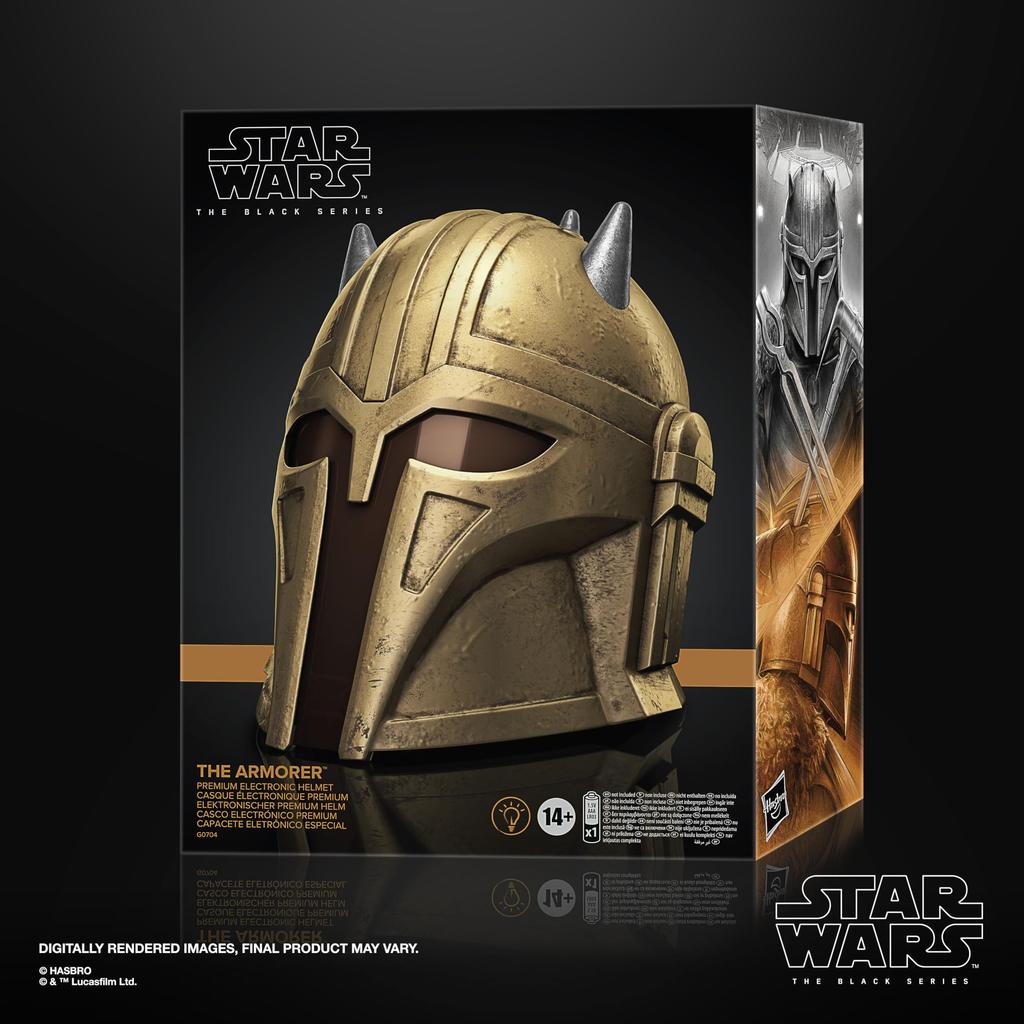 Hasbro Star Wars STAR WARS Black Series Armorer Premium Electronic Helmet, Role Play Item, Ages 14+ G0704 Genuine Product