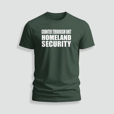 Homeland Security Counter Terrorism logo śmieszna koszulka Rozmiar S-5XL Wyprodukowano w USA Koszulka Unisex