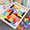 Wooden Tetris Puzzle for Kids Educational Tangram Toy