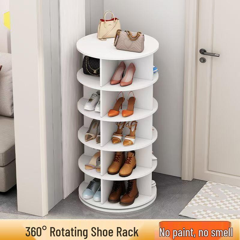 Multi-Layer Rotating Display Rack for Bags, Books, and Shoes