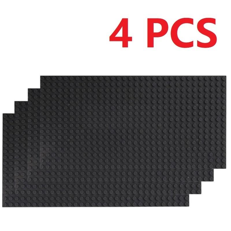 4 Stück Universelle Bauklotz-Grundplatten, 32x3216x32 Noppen Klassische Grundplatten, Montagekompatible Marke für MOC & City Modelle