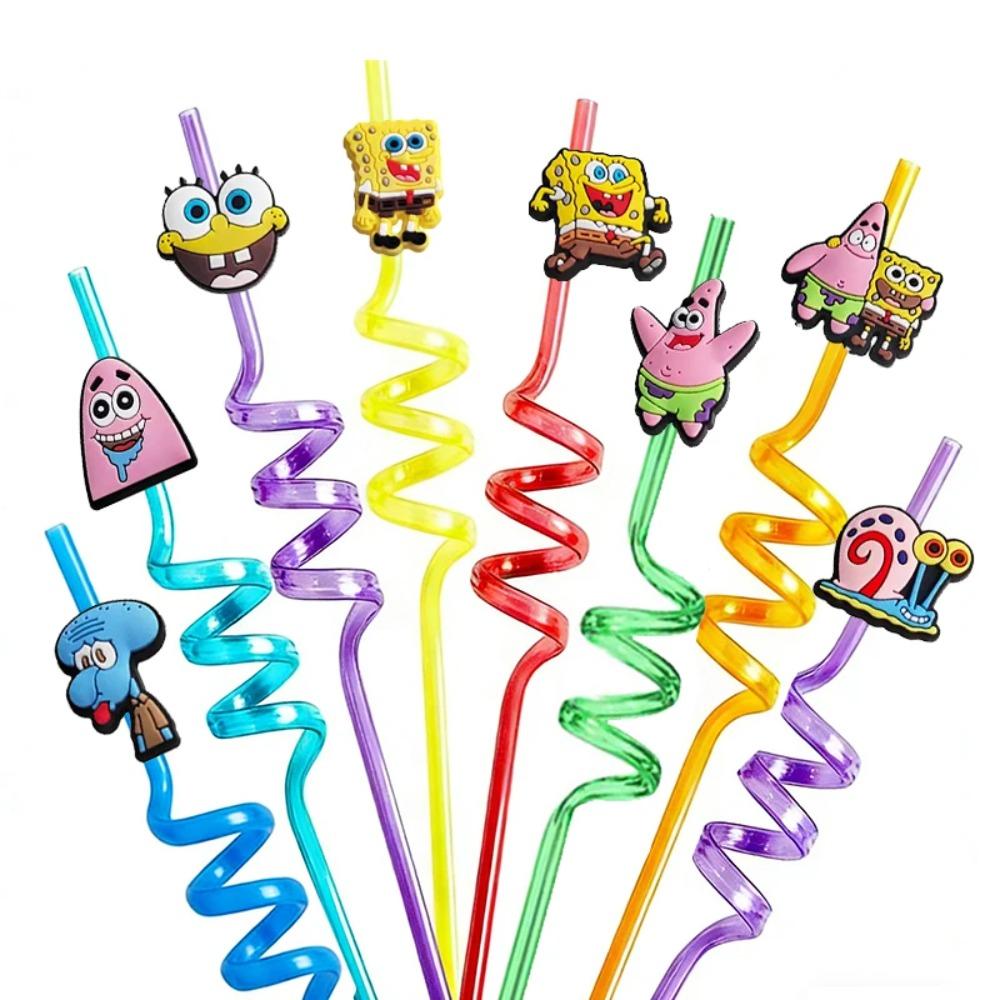 SpongeBob Theme Birthday Party Favor Supplies Keychain Sticker Slap Bracelets for Goodie Bag Fillers Classroom Reward Prizes