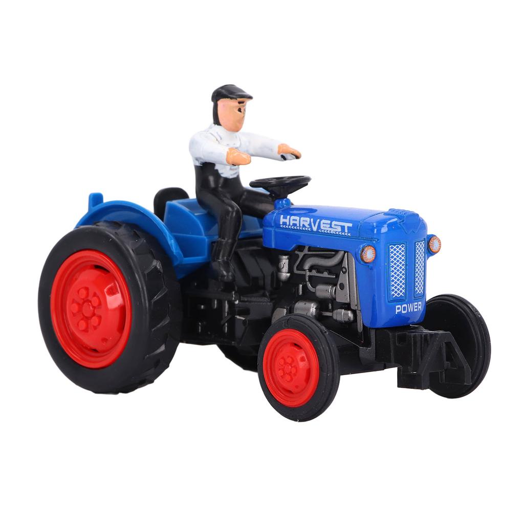 Simulation Tractor Vehicle Model Sturdy Alloy Engineering Farmer Car Toy for Children
