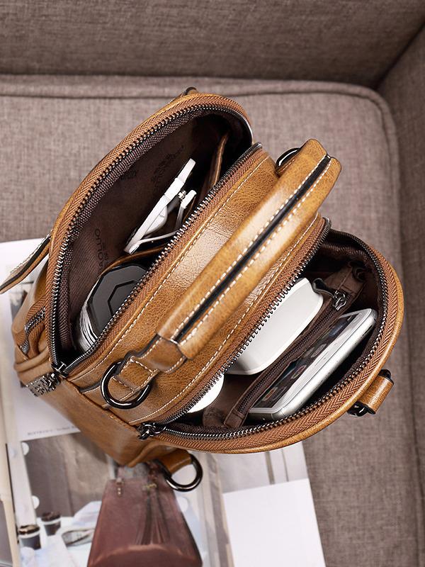 2025 Summer Retro European & American Crossbody Single-Shoulder Women's Backpack