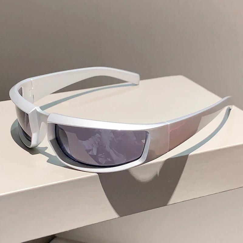 New in Y2k Punk Sunglasses Men Women Trendy Fashion Outdoor Mirror Shades Eyewear Popular Ins Cycling Goggle Sun Glasses