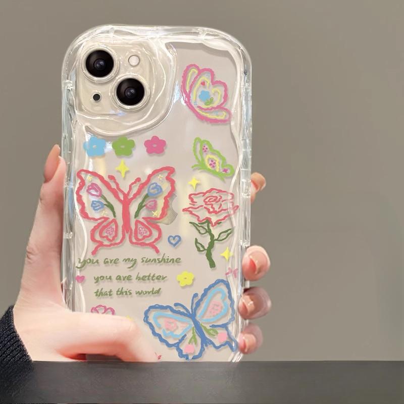 Applicable To Apple 15 Mobile Phone Case for Women's IPhone 14 Promax All-inclusive 13/12mini Anti-fall 16/11 Transparent