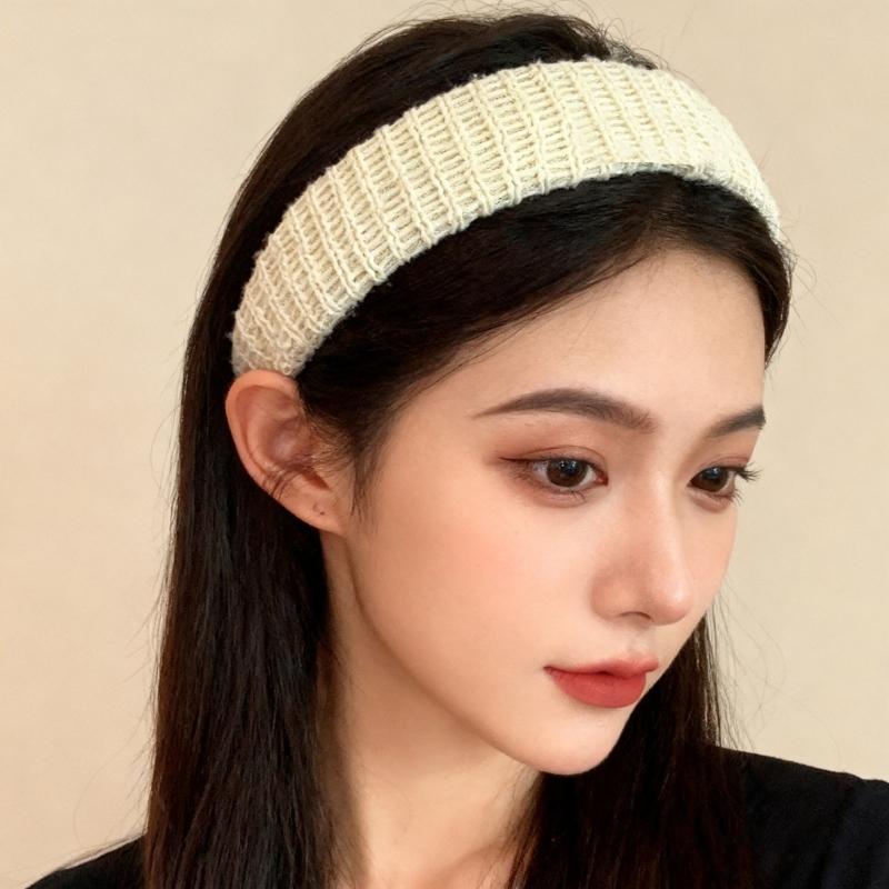 Knitted Embellished Hairband With Comfortable Headbands Secure Grip Design Comfortable Hairpiece for Women