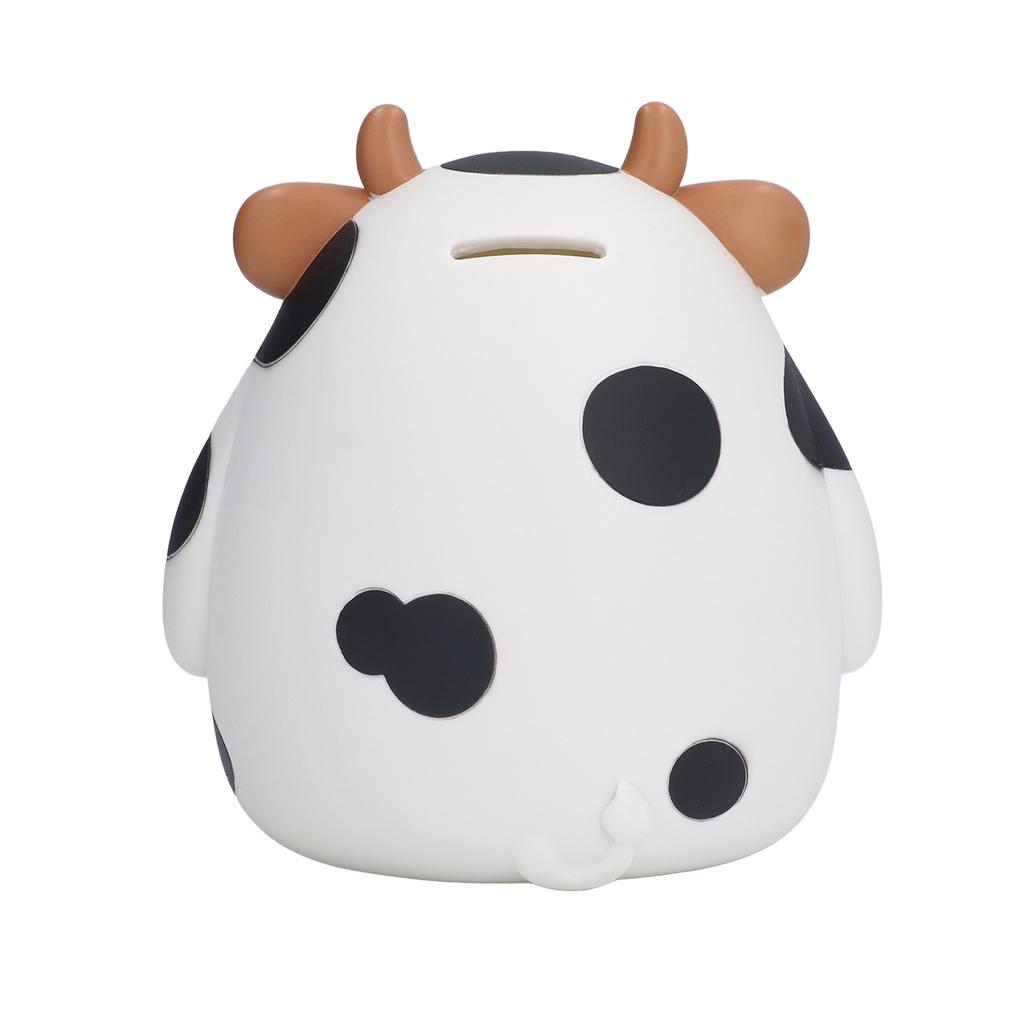 Kids Piggy Bank Cute Little Cow Cartoon Design Eco Friendly Exquisite Smooth Lines Natural Colour Coin Bank