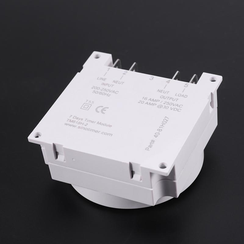 Sinotimer Tm618h-2 220V Ac Digital Time Switch Output Voltage 220V 7 Day Weekly Programmable Timer Switch For Lights Application