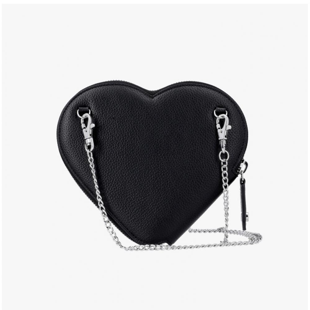 Vivienne Westwood Vegan Bio Green Grain Heart Chain Crossbody Bag 58010001w S000