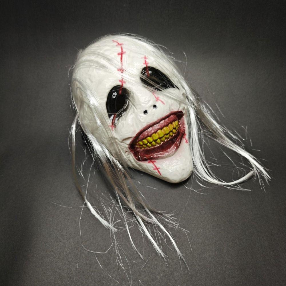 Spooky Scary Clown Mask Creativity Full Face Mask Terrifying Cosplay Mask Costume Party Supplies