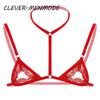 Sexy Mens Sheer Lace Lingerie Exotic Open Bras Gay Sissy Nightwear Halter Neck Adjustable Straps Wire-free Unlined Mini Bra Top