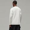 Y-3 Logo-Print Rundhals Langarm Oversized T-Shirt Unisex T-Shirt Weiß IZ3121