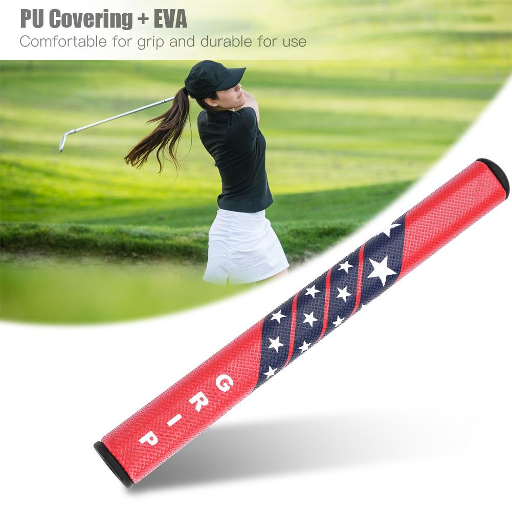 Anti Skid PU Covered Comfortable Golf Club Putter Grip Replacement Accessory(Red)