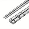 316 Stainless Steel Chopstick Tableware Luxury Laser Engraving Chopsticks Antiskid Household Metal Reusable Chopstick