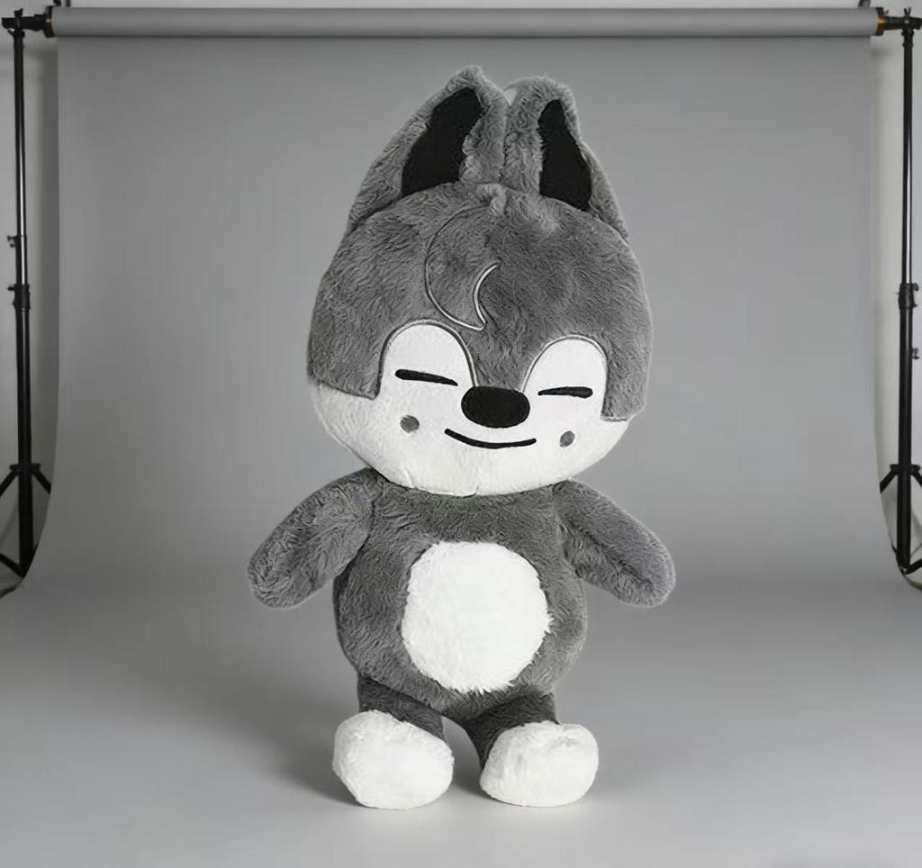 50CM Stray Kids Teddy Plush Hug Pillow Doll Fans Gift Plush Toy Seoul FM Week Cloak Doll Magic School Kid Birthday Gift