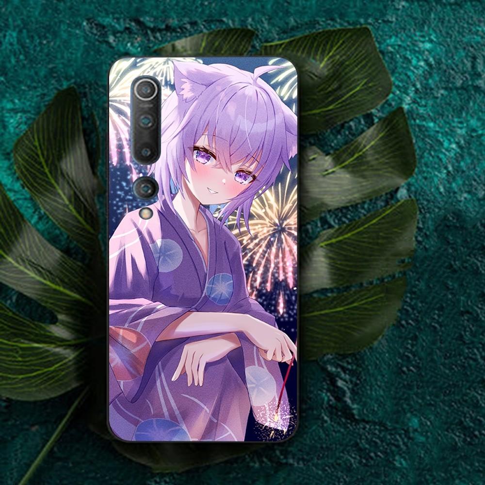 Kawaii Nekomata Okayu Phone Case For Redmi Note 4 X 5 A 6 7 8 Pro T 9 Pro 9S 10 Pro 11 Pro 11S 11Epro PocoM3pro