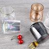 Kreatives buntes Glas einfaches nordisches Whisky-Weinbecher-Saftglas-Geschirr