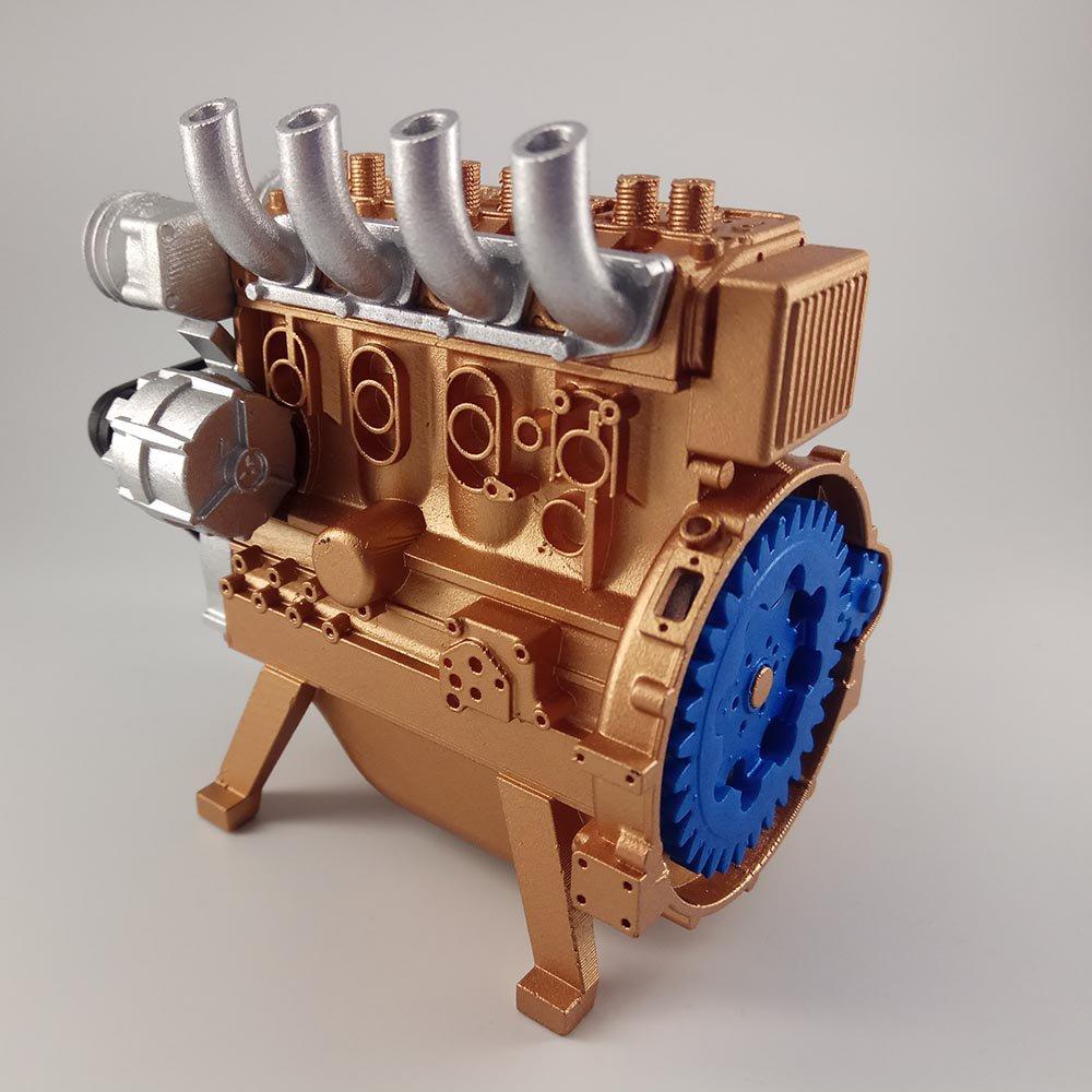 Buy 3D Resin Printed Inline Four-cylinder Engine Car Engine Model Mini ...