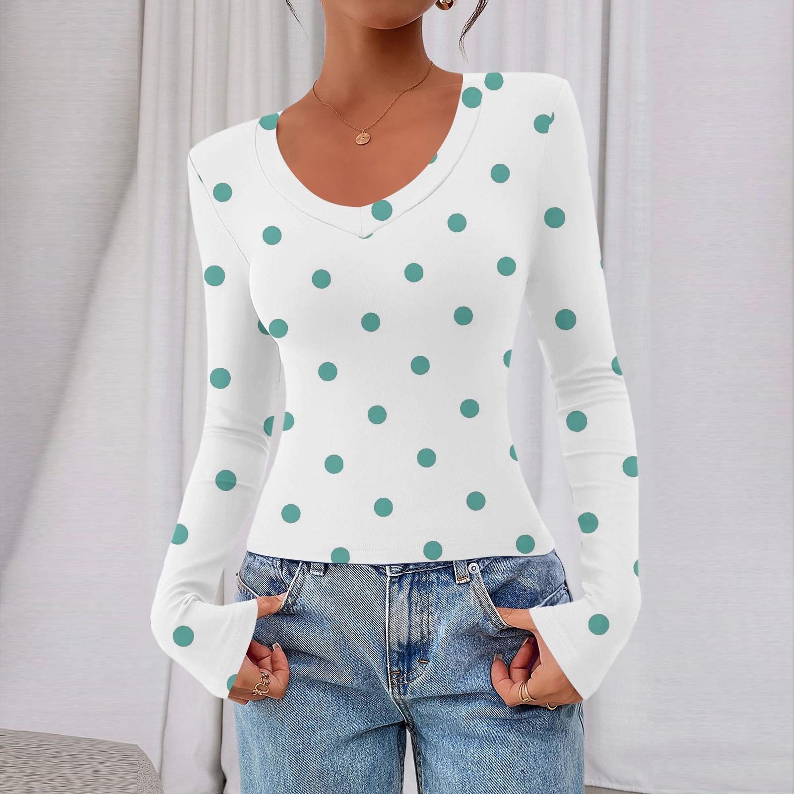 

Женский повседневный модный топ с глубоким V-образным вырезом, облегающий, укороченный, с ретро-принтом для прогулок XXL зелёный