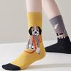 Novelties Funny Sock Cotton Boot Socks Fashion Ankle Socks Winter Warm Crew Socks Dress Socks for Women Girls Gifts