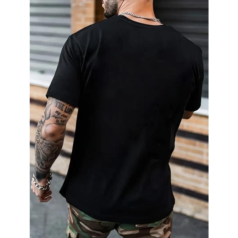 European Sizes Cute Cat Pumpkin Halloween Spooky Season Vintage Men T-ShirtMachine-washable Fashionable