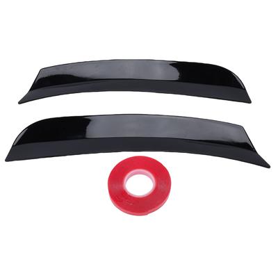 Car Rear Roof Spoiler Wing Extension Lip Fins with Tape Glossy Black Universal High Durability