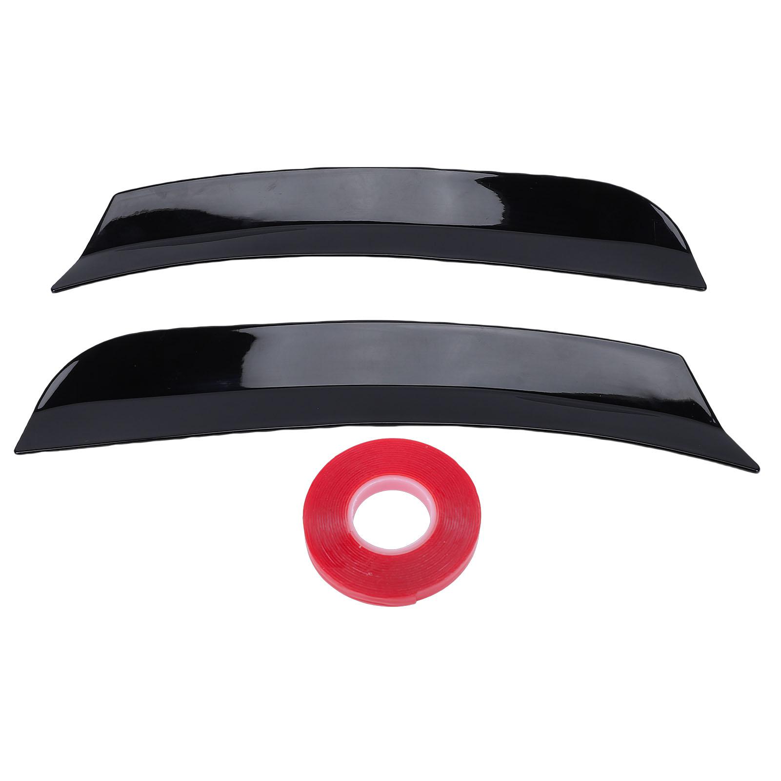 Tomtop Jms Unisex Black Car Rear Roof Spoiler Wing Extension Lip Fins With Tape Glossy Universal High Durability