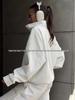 Sleek Versatile Thickened Lapel Zipper Hoodie for Autumn/Winter in European American Style