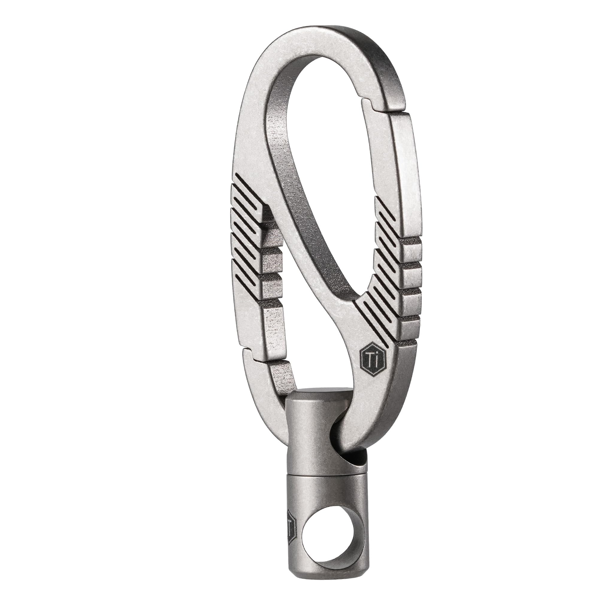 

[KeyUnity] KM09 Titanium Carabiner Keychain, 8-Shape Quick Carabiner, Ultra-Small EDC Tool, 8-Shape Carabiner, Key Hook Adapter, Smart Key Ring Access