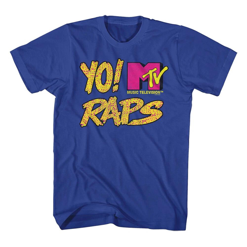 MTV Music Television Yo MTV Raps Textured Logo Men s T Shirt S
