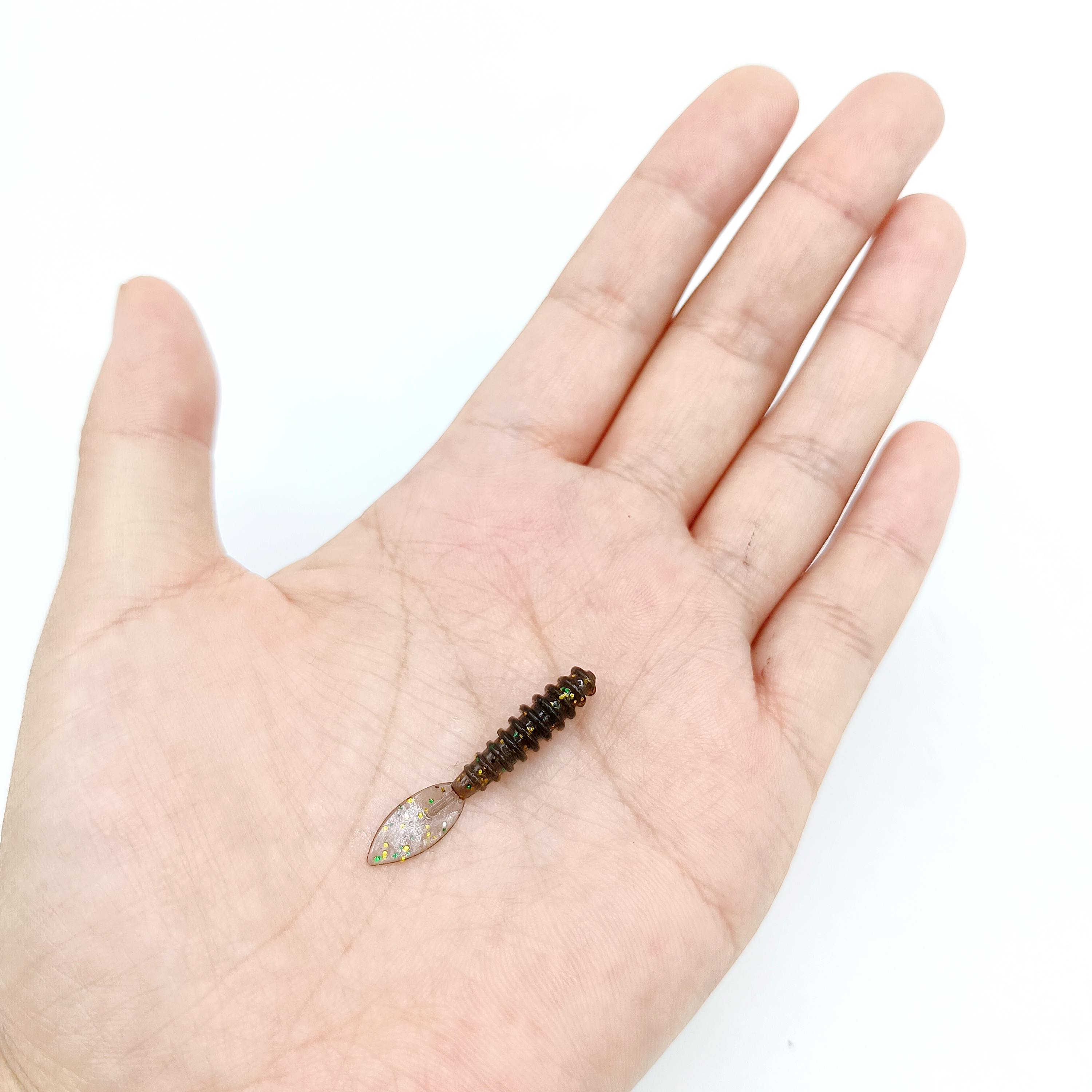 

DUODUOYU 10 шт. TPE Міні Океанічні Рок Рибальські Приманки 0.3 г/35 мм Маленькі Гумові М які Приманки Силіконовий Черв як Штучні Приманки Оснащення для Окуня чорний