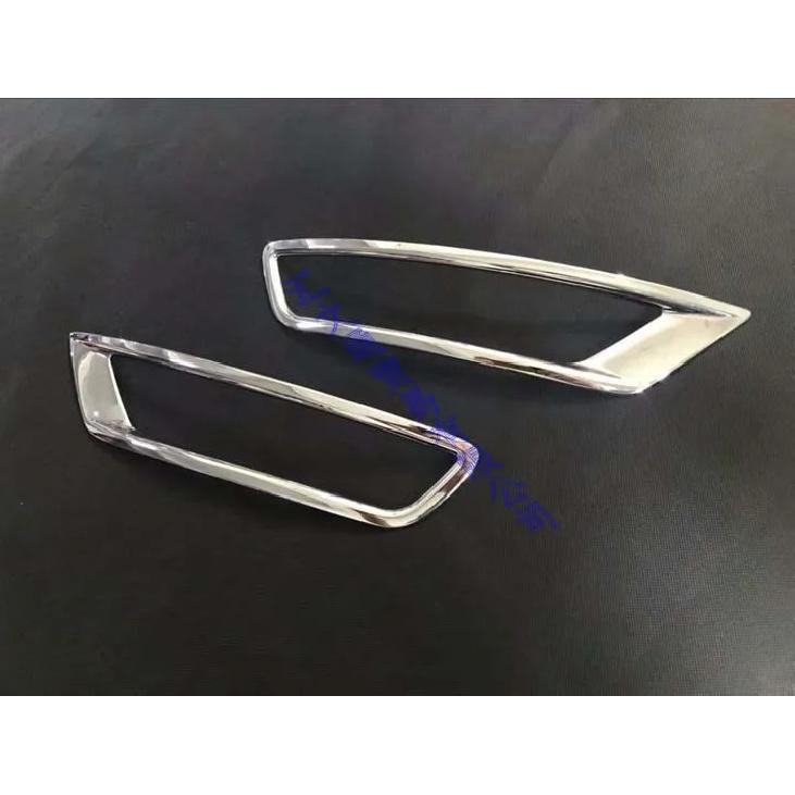 For Mazda CX-8 CX8 2018    ABS Chrome Rear Reflector Fog Light Lamp Cover Trim Bezel Frame Styling Garnish