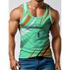 Stripe Plaid Tank Tops Fashion Men's Tops Tees Sleeveless Fitness Vest Harajuku Streetwear T-shirt