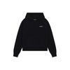 WE11DONE Ss24 Logo Hooded Half-Zip Knit Sweater Unisex Sweater Black WD-KT0-24-615-U-BK