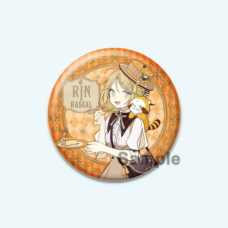 32/44/58mm Hatsune Miku Cartoon Figure Brooches Cosplay  Exquisit Badge for Collar Backpack Hat Accessory Handmade Enamel Pins Decoration