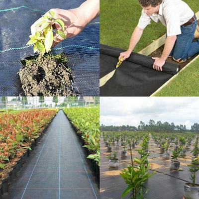 Landscape Fabric Heavy Duty Grass Control Garden Fabric Ground Cover Heavy Duty Black Grass Barrier Garden Grass Control Fabric